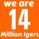 Instagram, we are 14 million users