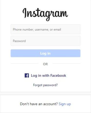 Reset Instagram account password