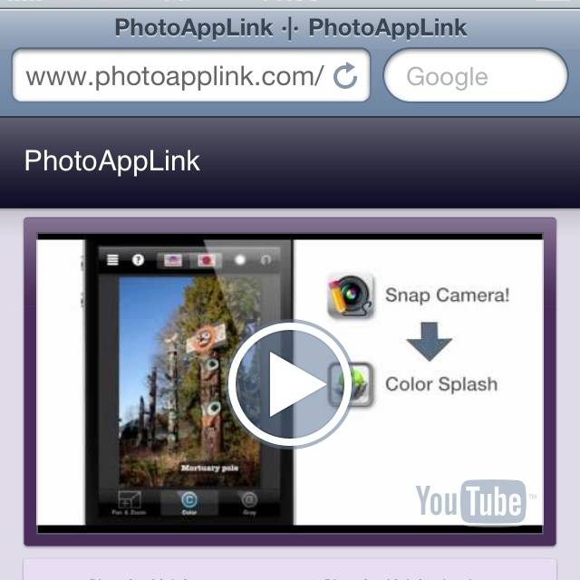 The PhotoAppLink makes easy multiple Photo Apps edition