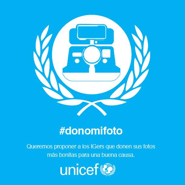 Campaña Donomifoto con Unicef en Instagram
