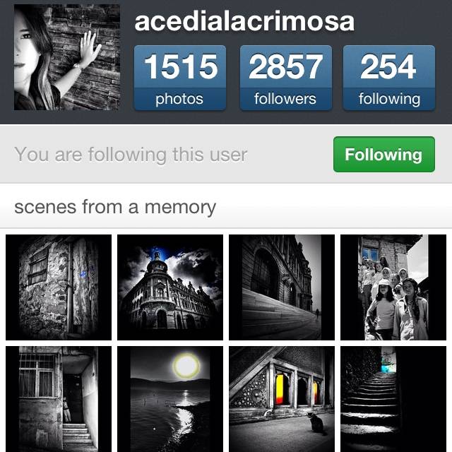 FlashOn Instagramers 1.30: @Acedialacrimosa
