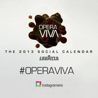 OperaViva the First Social Calendar from Lavazza made with Instagram Pics