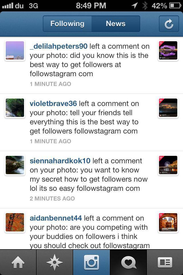 How to avoid spam on instagram?