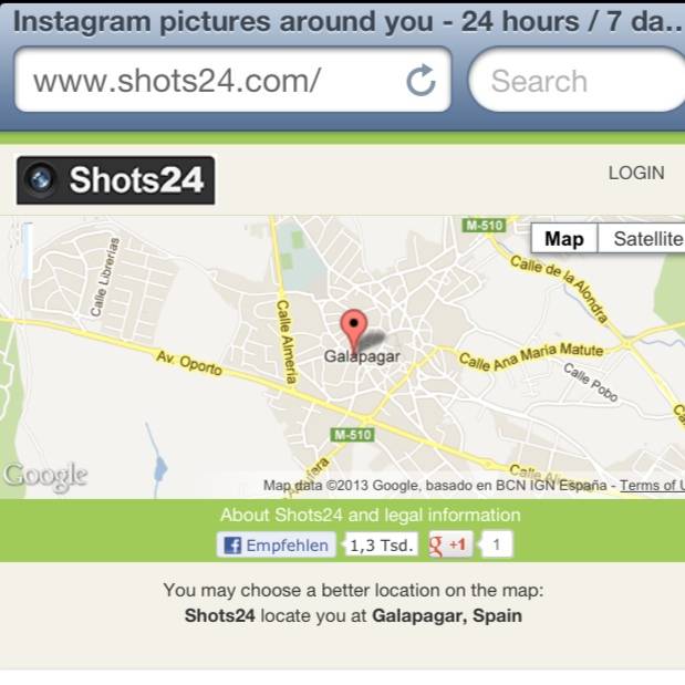 Shots24 Find easily users and photos around you on Instagram
