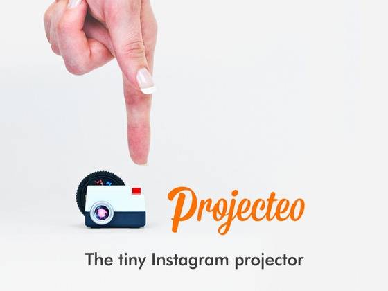 Turn your Instagram pictures into wheels of 35mm slide film and show them with Projecteo