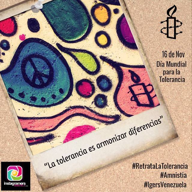 Amnesty International and Instagramers Venezuela launch a photo contest around the International Day of Tolerance!
