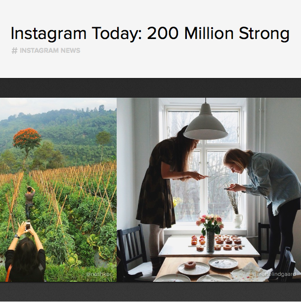Instagram consigue sus primeros 200 millones de usuarios