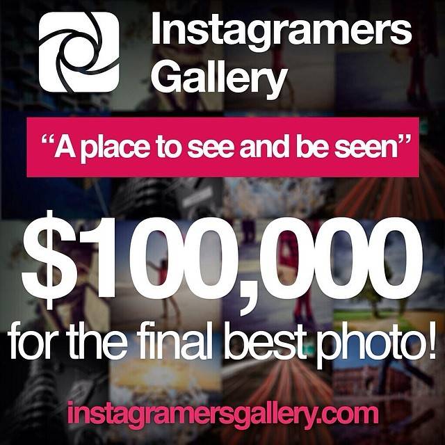 Three more weeks to win $100,000 at instagramersgallery.com
