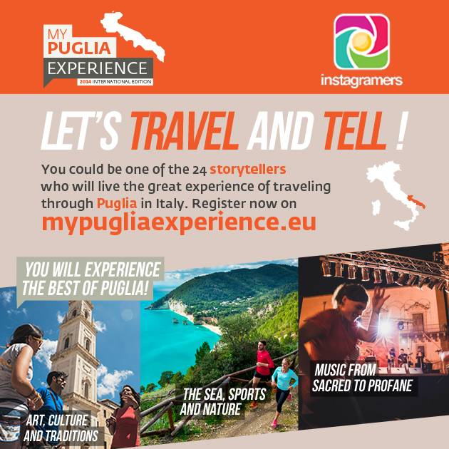 Participate to My Puglia Experience and become an official Storyteller during one week!