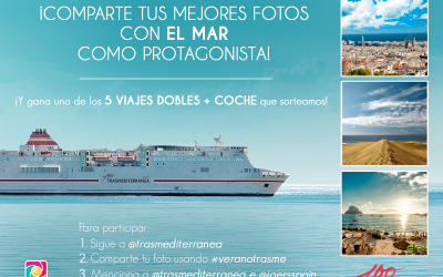 ¡Participa en el sorteo #veranotrasme en Instagram  y gana un viaje con Trasmediterranea!